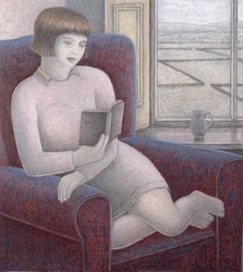 Menina lendo na poltrona, 2009